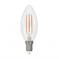 Лампочка светодиодная  LED-C35-9W/3000K/E14/CL PLS02WH картон