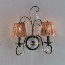 Бра 301/2A Polished brown V330/165/11 IDL Италия  40W 37 см Коричневого цвета Rossella