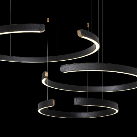 Подвесной светильник Ring 10025/3 Black фото 2