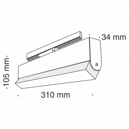 Трековый светильник Track lamps TR013-2-20W3K-B фото 2