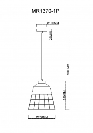 Подвесной светильник Hill MR1370-1P фото 2
