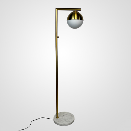 Торшер Geneva Single Glass Globe Floor Lamp фото 1