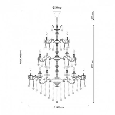 Подвесная люстра Barletta BARLETTA 122.60 coffe gold фото 3