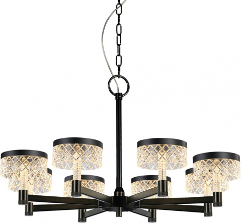 Подвесная люстра Diamond cut MD21020075-8A matt black фото 1