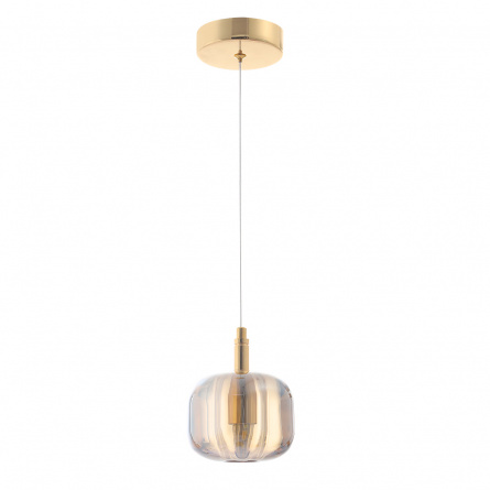 Светильник подвесной Crystal Lux BOX SP1 GOLD/AMBER фото 2